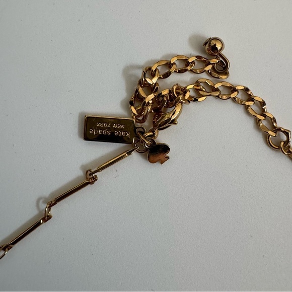 Kate Spade New York Gold Glitter Vegas Jewels Sparkle Statement Necklace - Picture 3 of 4